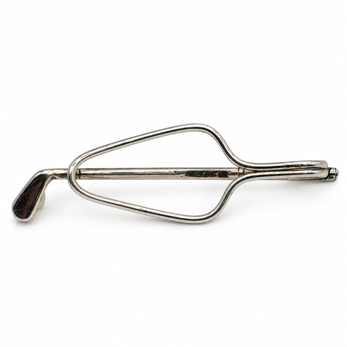Pre-Owned Tiffany & Co. Sterling Silver Golf Club Tie Pin with Pearl - TIF1081