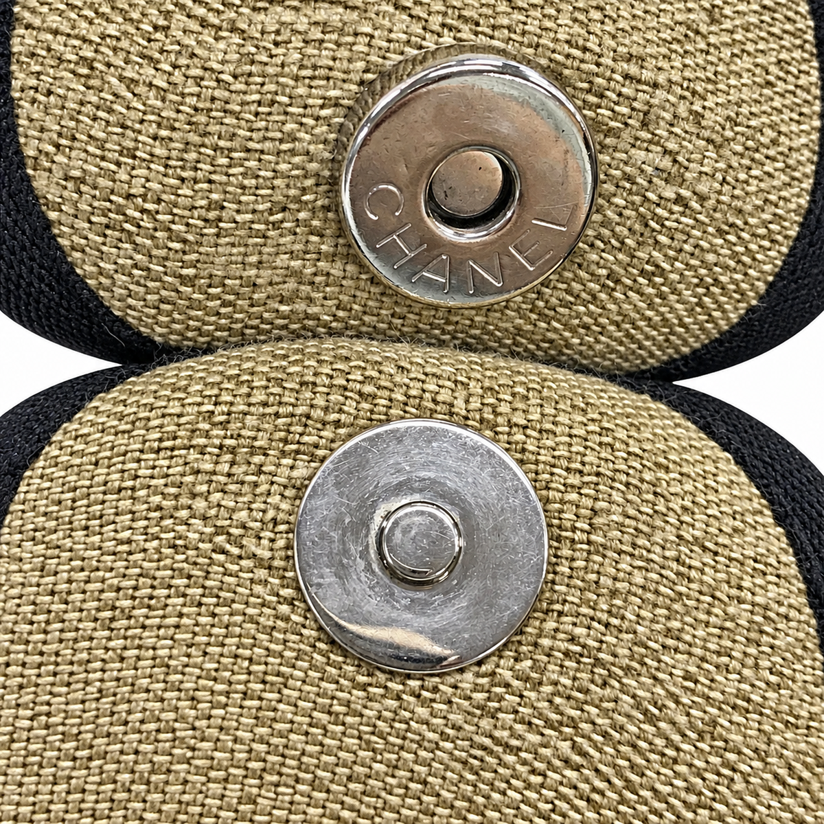 Pre-Owned Chanel Deauville Chain Tote Beige Canvas - CH1068