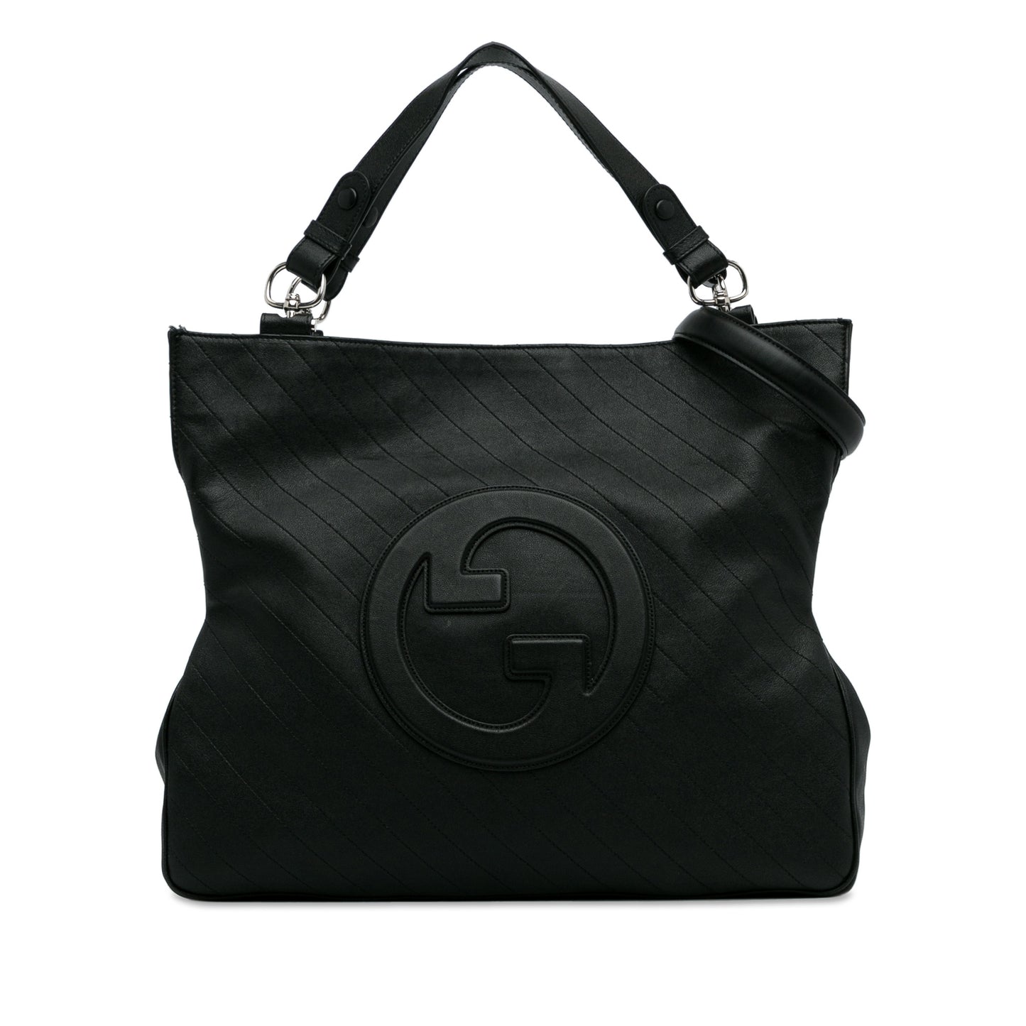 Pre-Owned Gucci Calfskin Leather Medium Blondie Satchel - G1076