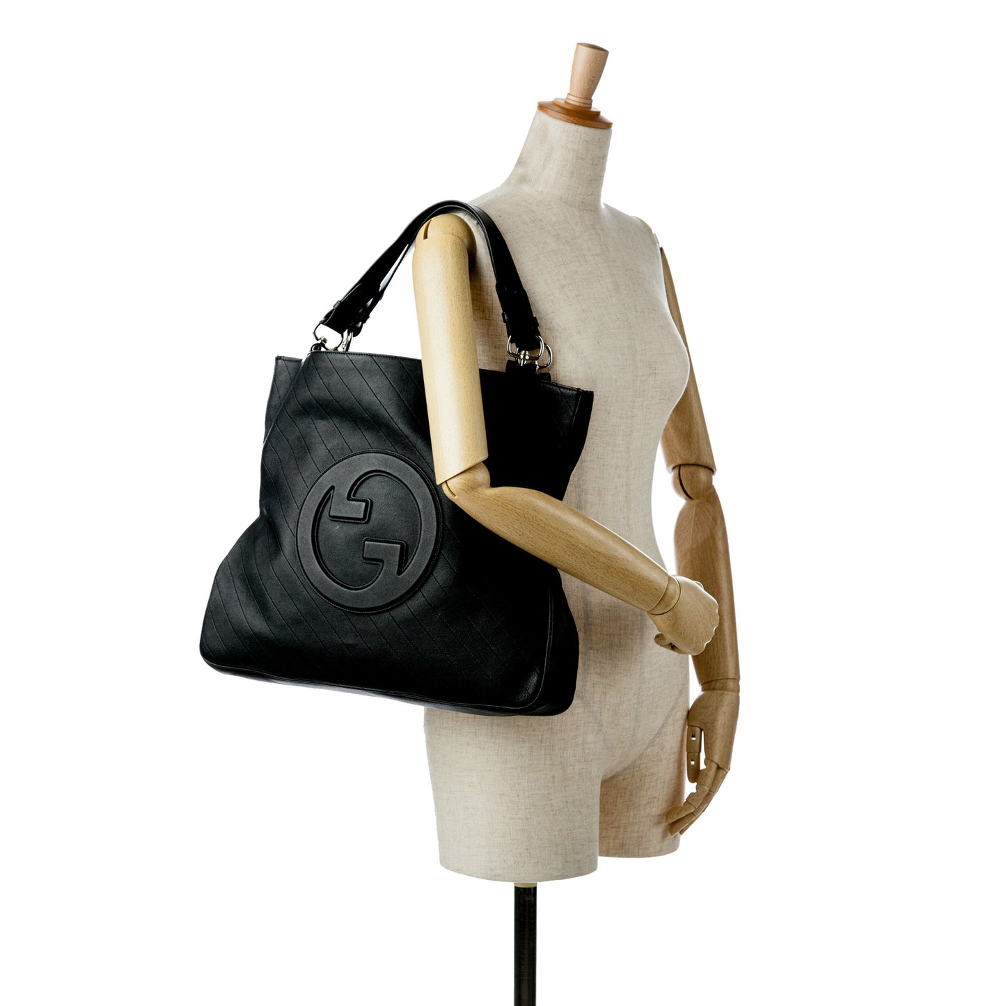 Pre-Owned Gucci Calfskin Leather Medium Blondie Satchel - G1076