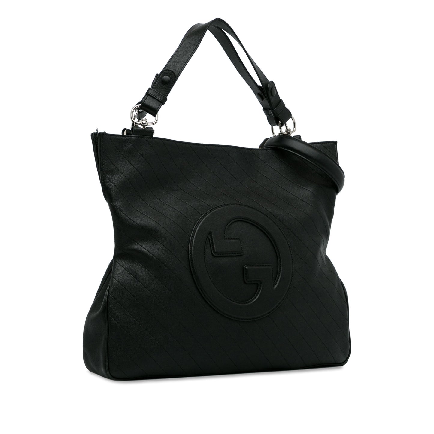 Pre-Owned Gucci Calfskin Leather Medium Blondie Satchel - G1076