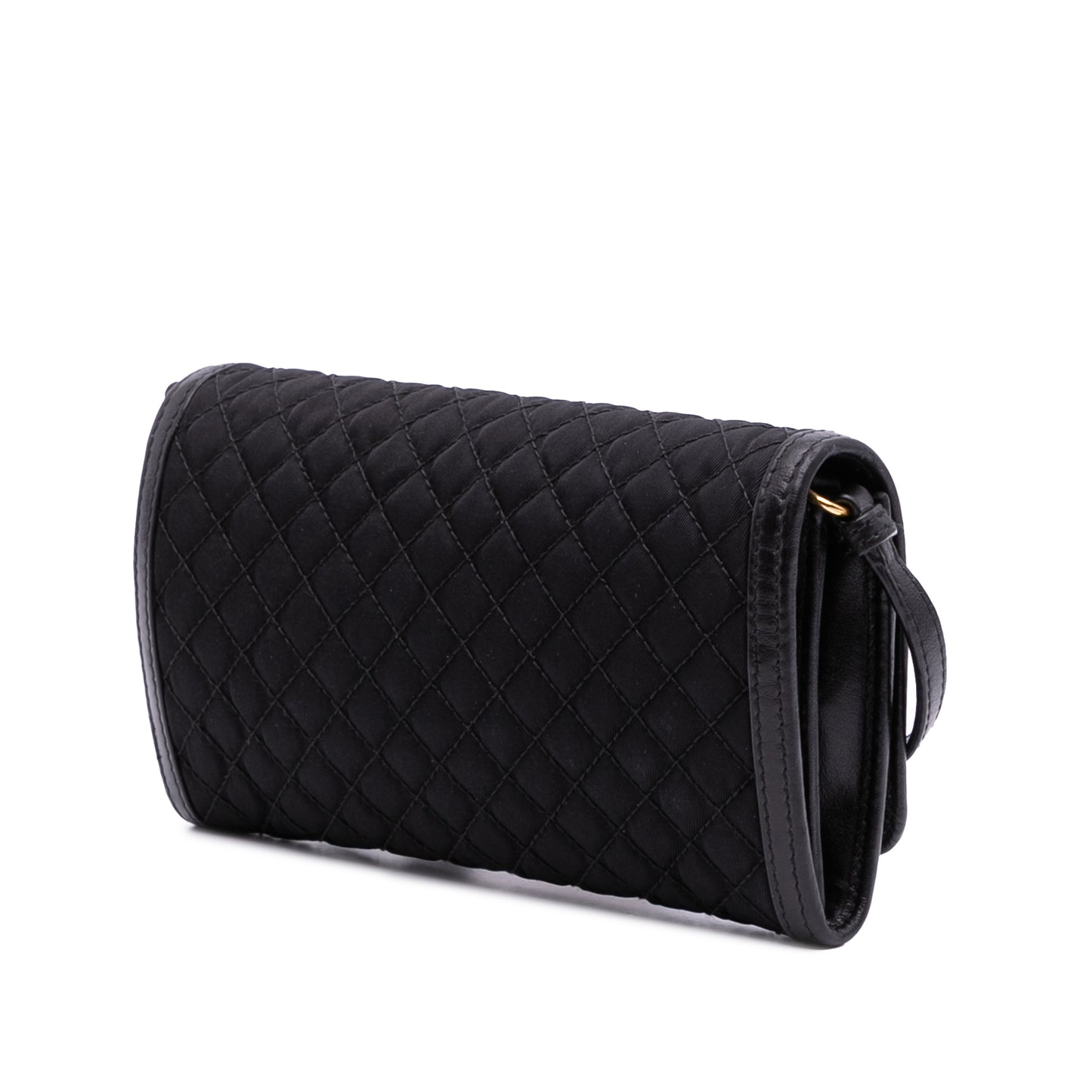 Pre-Owned Prada Tessuto Nylon Impuntu Wallet on Strap - P1014