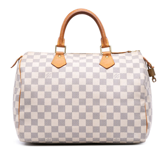Pre-Owned Louis Vuitton Damier Azur Canvas Speedy 30 - LV1328
