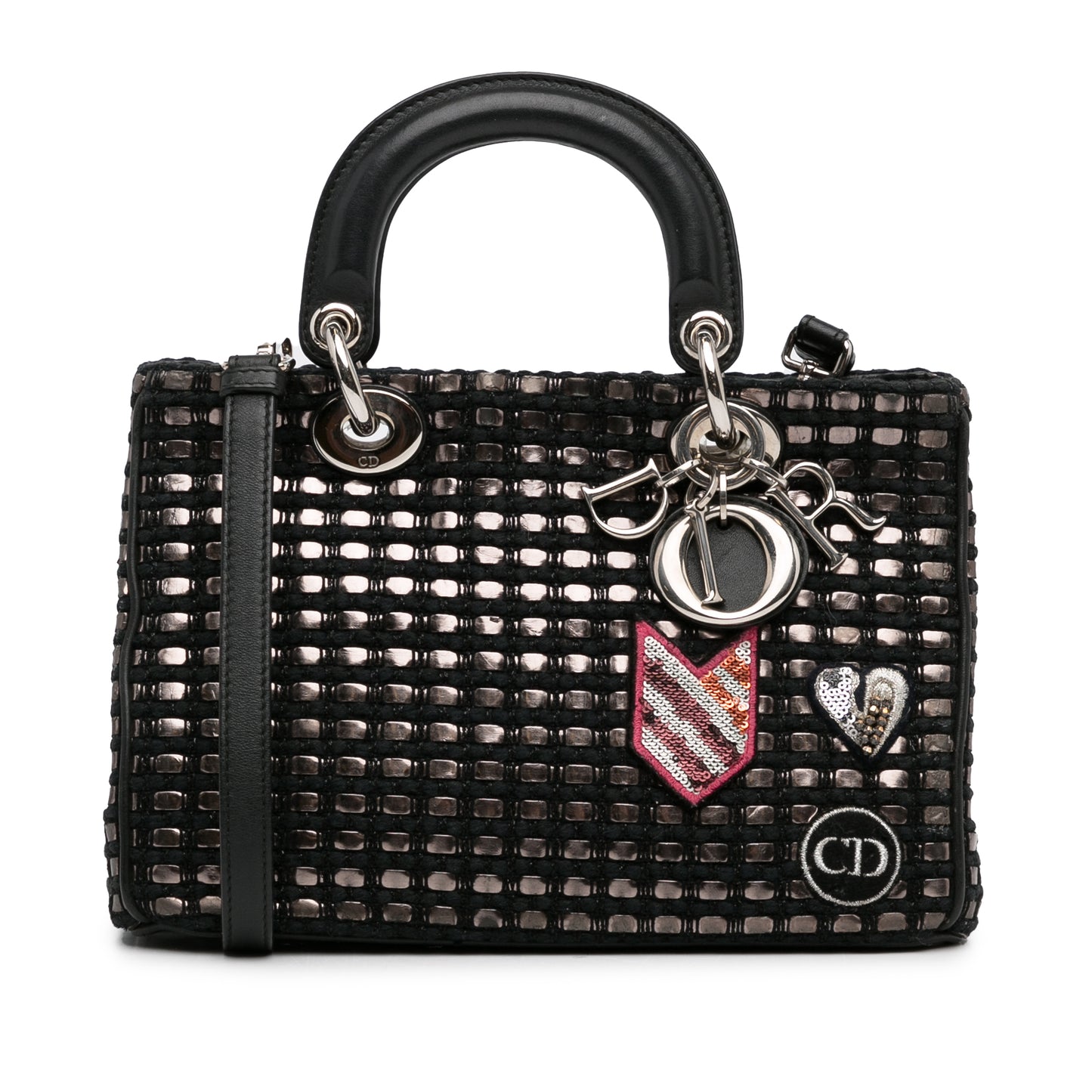 Pre-Owned Dior Metallic Tweed Lady Dior Small - DIO1029