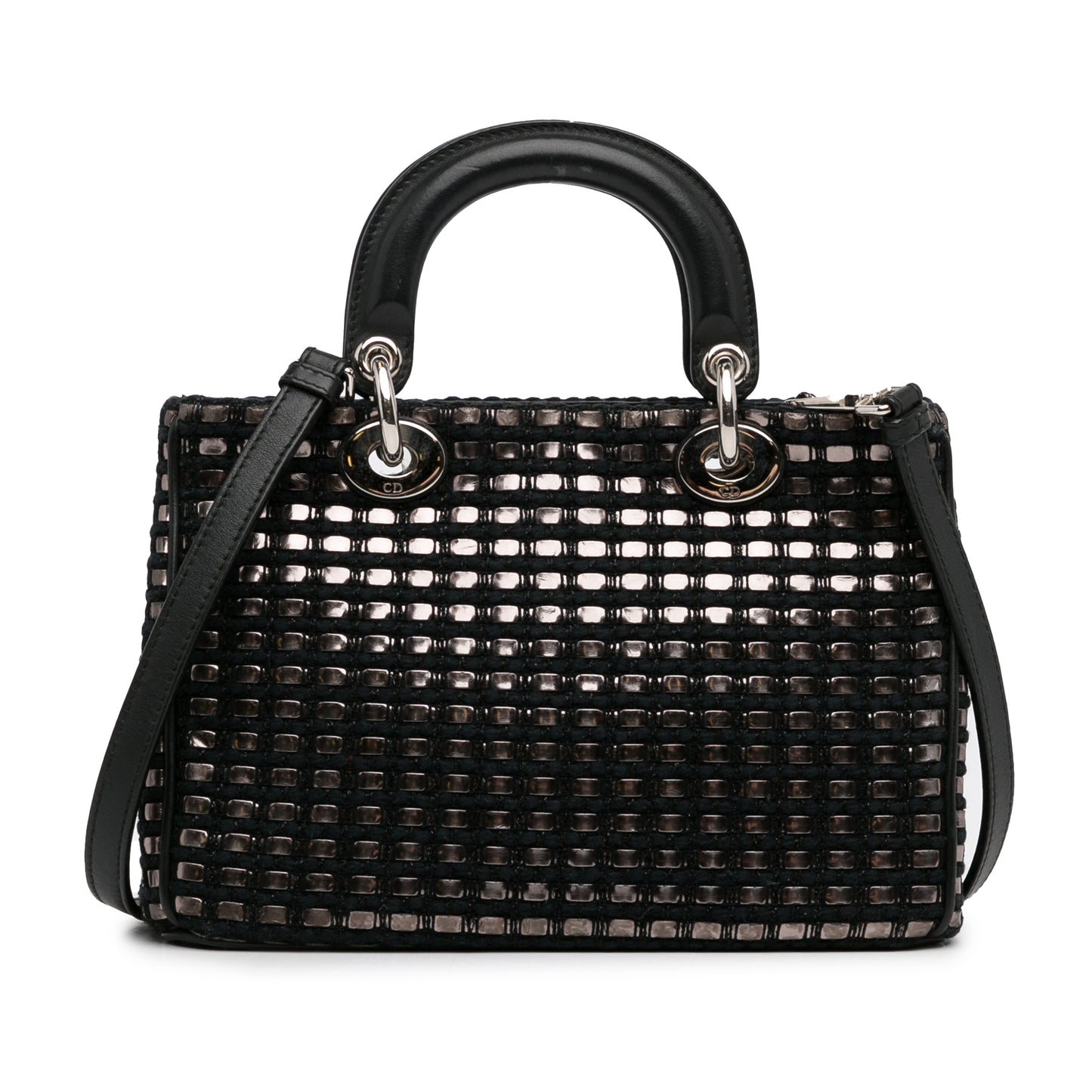 Pre-Owned Dior Metallic Tweed Lady Dior Small - DIO1029