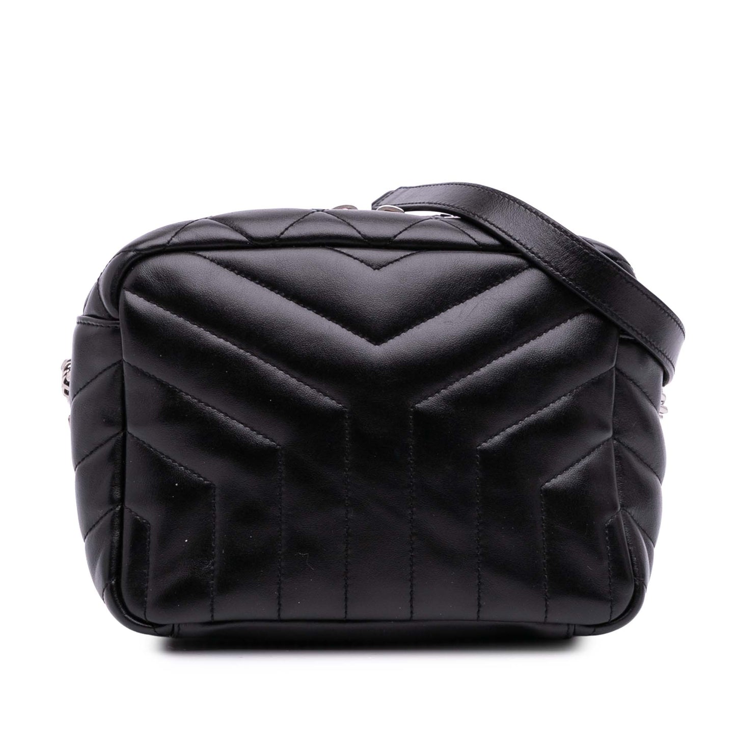 Pre-Owned Saint Laurent Small Calfskin Leather Loulou Bowling Bag - YSL1011