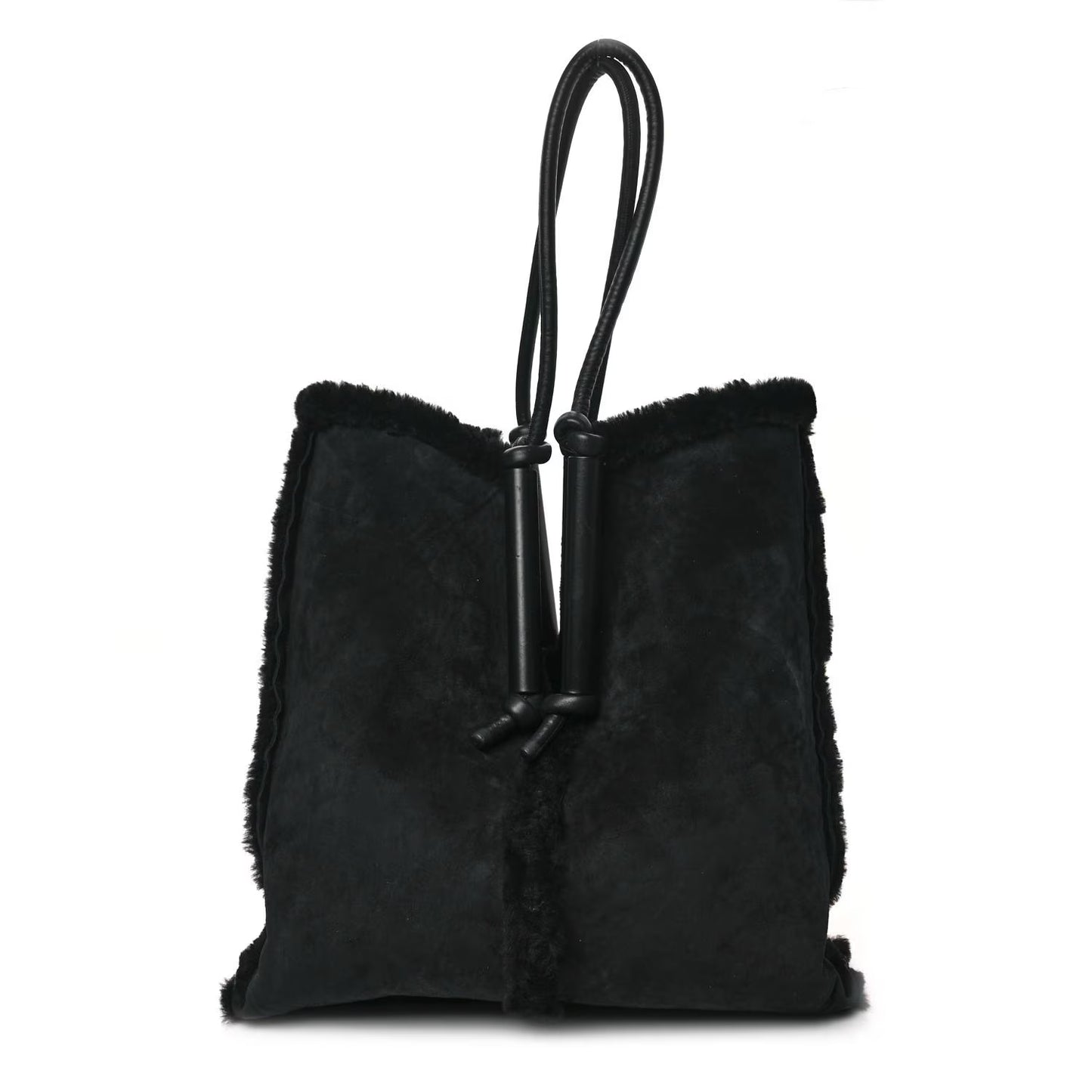 Pre-Owned Bottega Veneta Shearling Reversible Tote - BV1007