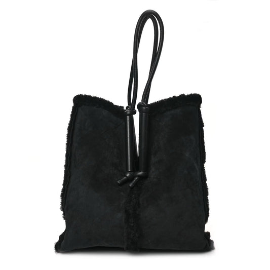 Pre-Owned Bottega Veneta Shearling Reversible Tote - BV1007