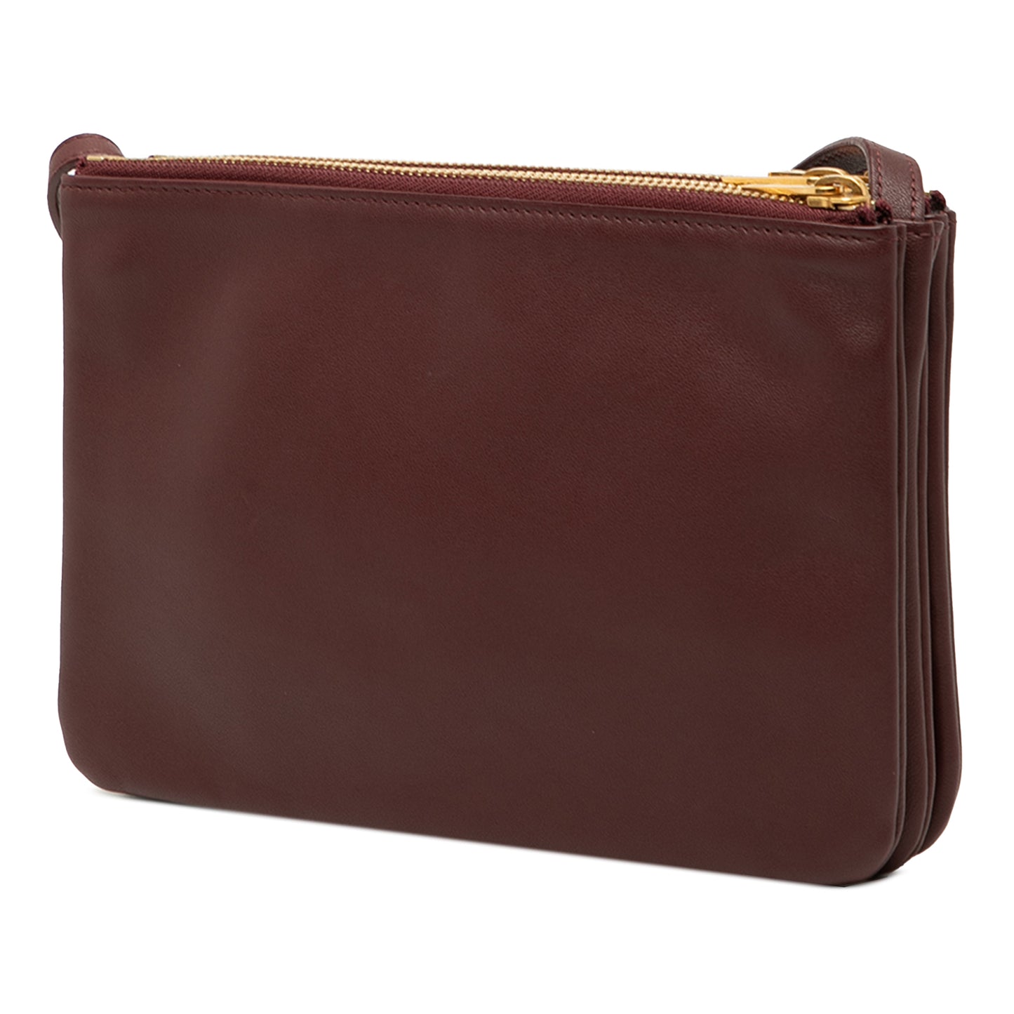 Pre-Owned Celine Small Lambskin Leather Trio Crossbody - CELINE1020