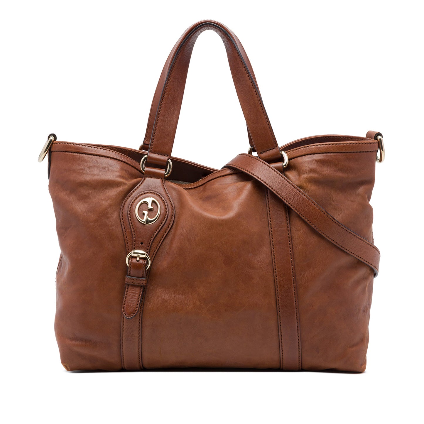 Pre-Owned Gucci Calfskin Leather Shoulder Bag - G1207