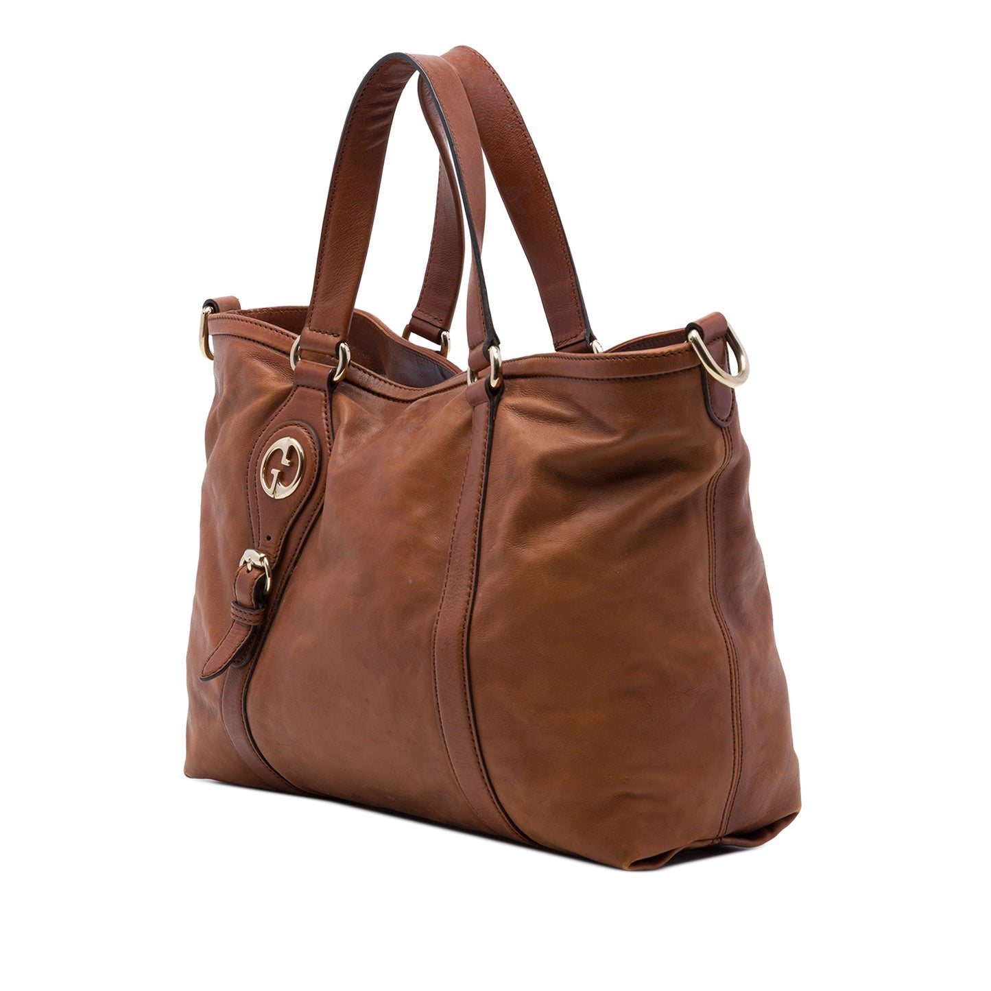 Pre-Owned Gucci Calfskin Leather Shoulder Bag - G1207