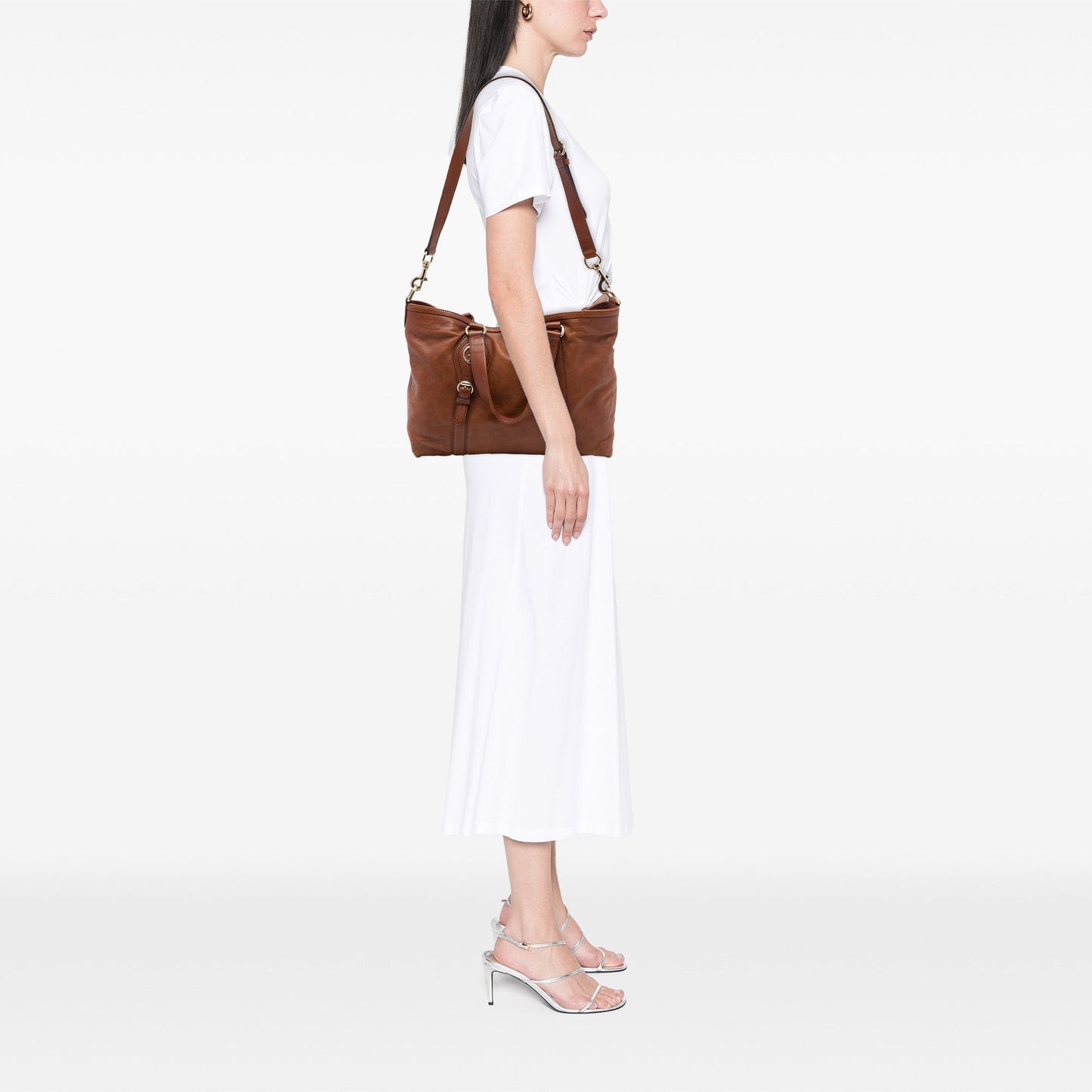Pre-Owned Gucci Calfskin Leather Shoulder Bag - G1207